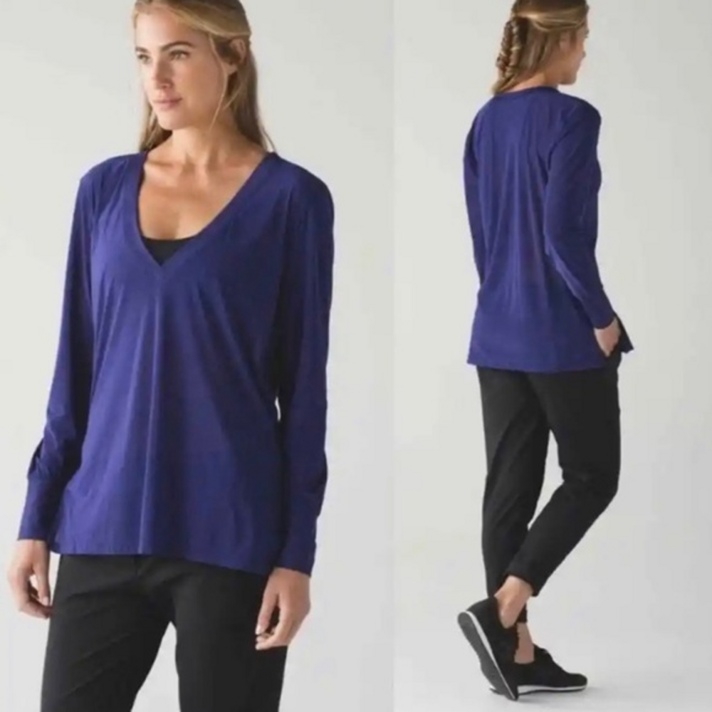 Lululemon‎ Get Low Long Sleeve Top Size 4